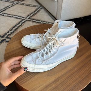 High-Top White Converse Chuck 70s Sneakers